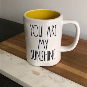 *RARE* Rae Dunn YAMS mug w/ yellow inside